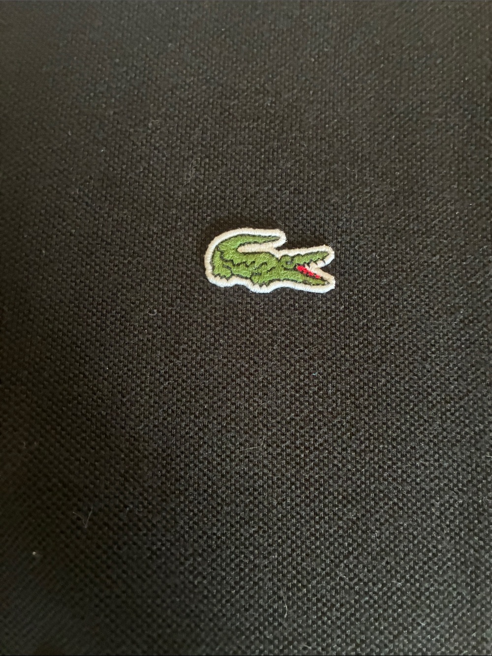 Lacoste Classic Fit L.12.12 Polo Shirt - Black - Size 5 (US Large) - Picture 5 of 5